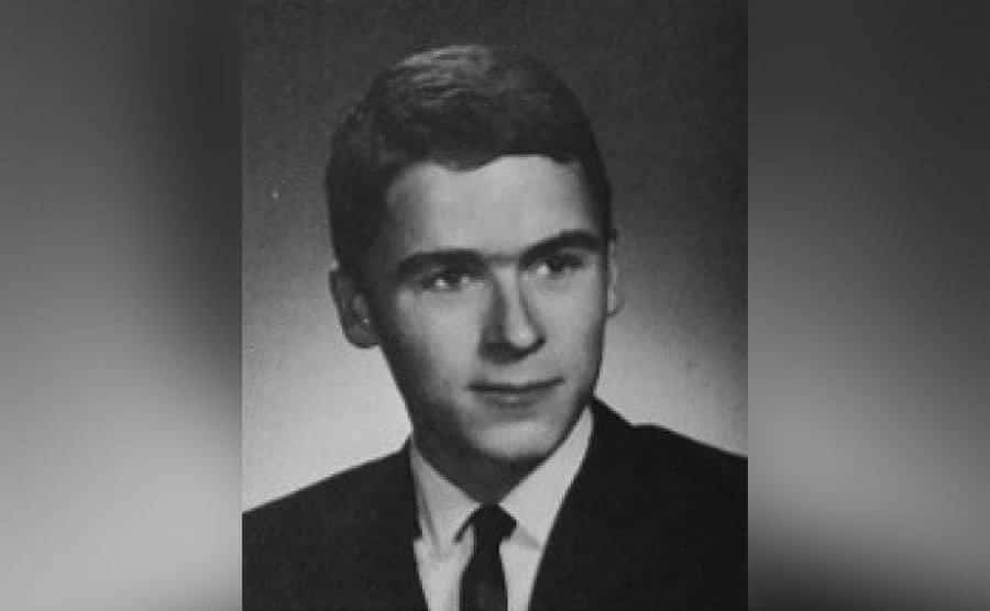 A photo of a teenage Ted Bundy. 