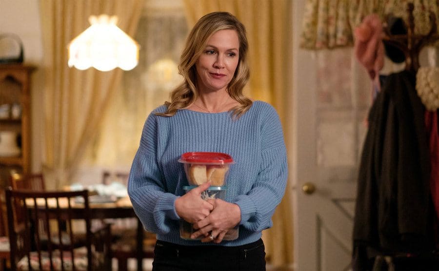 Jennie Garth as Michelle Reeves in a still from the movie. 