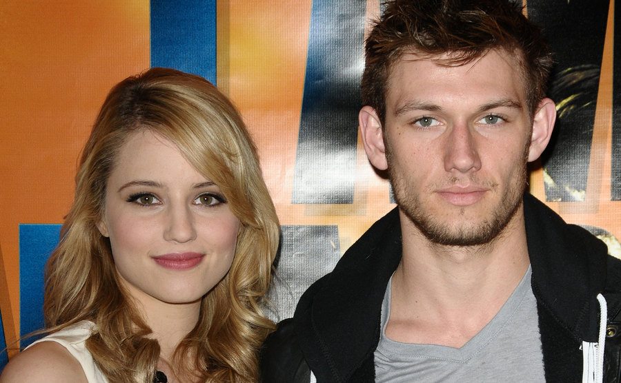 Dianna Agron and Alex Pettyfer attend a cast meet and greet.