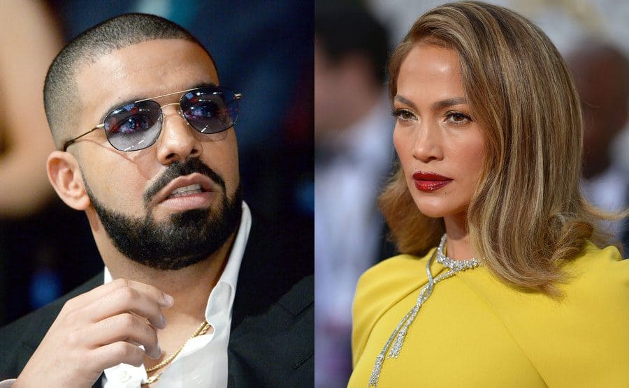 Drake attends an event / Jennifer Lopez attends an event. 