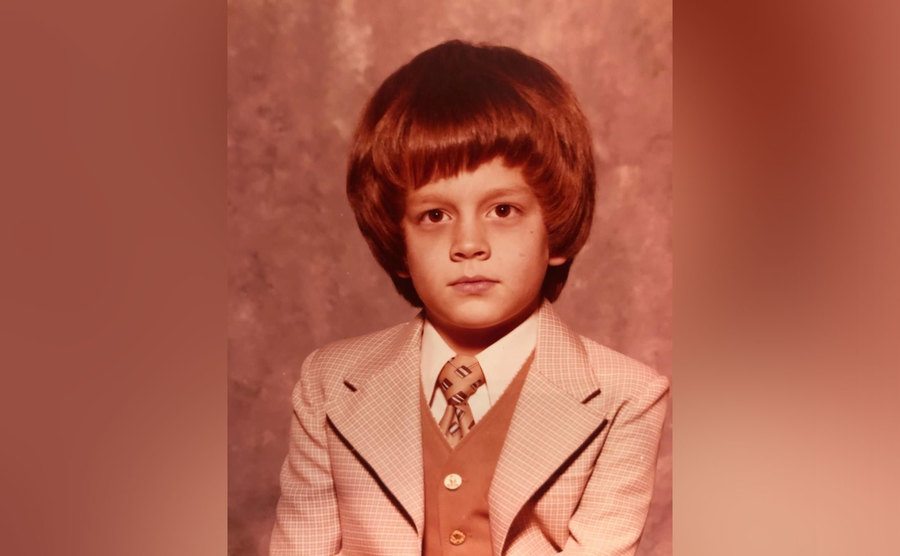 A childhood photo of Johnny Knoxville.