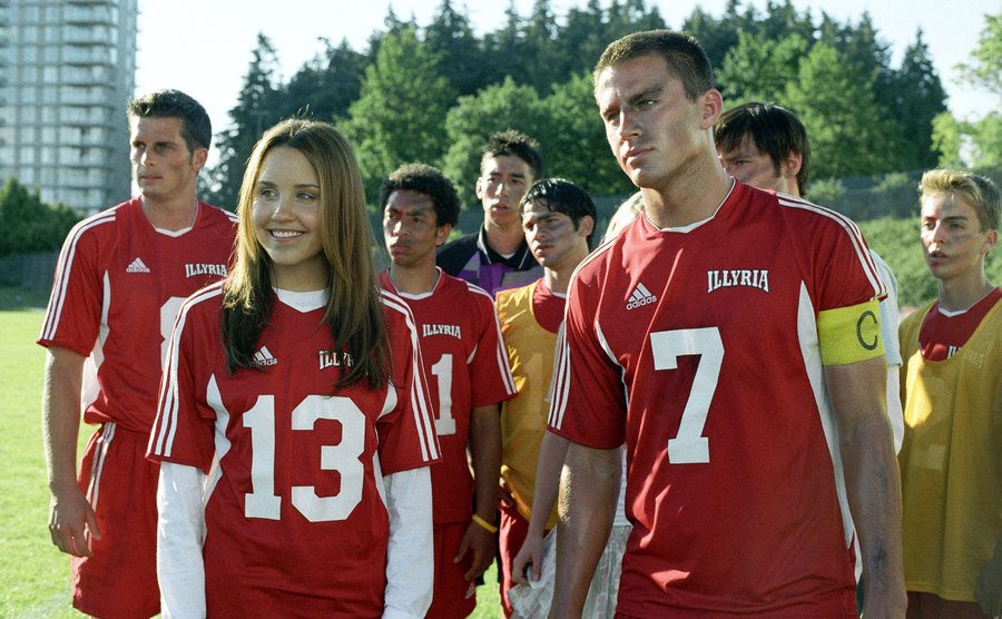 Amanda Bynes and Channing Tatum in a still from ‘She’s The Man.’
