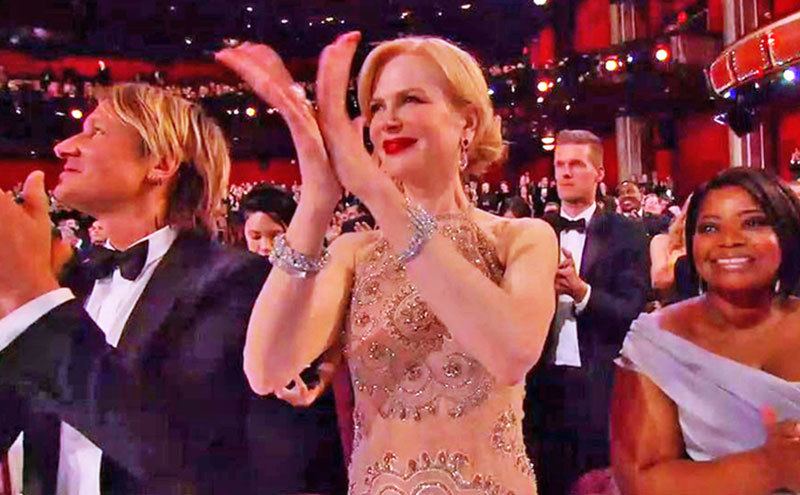 A still from Nicole Kidman’s strange clapping.