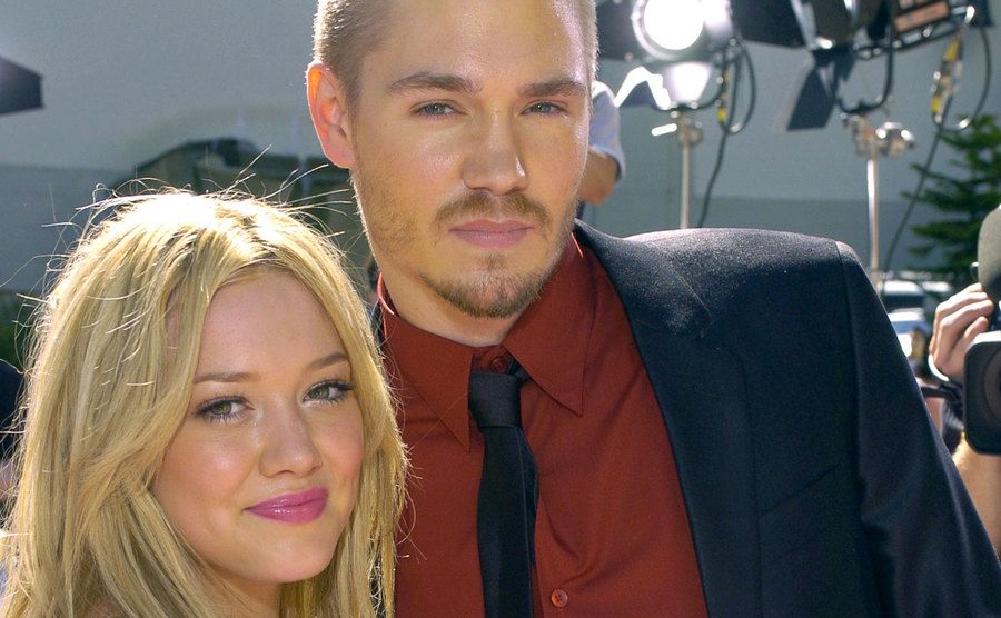 Hilary Duff and Chad Michael Murray during the film premiere.