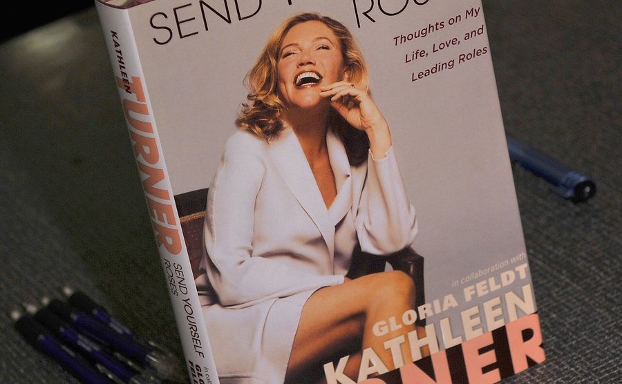 The cover of Kathleen Turner’s book.