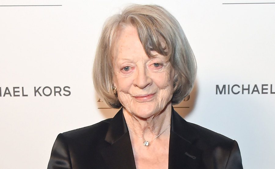 Dame Maggie Smith attends an event.