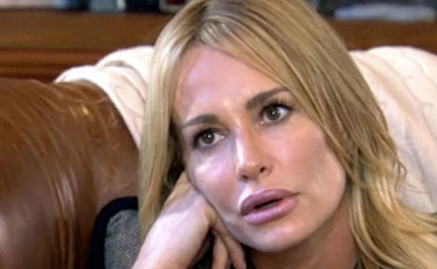 Taylor Armstrong is in a still from the show.