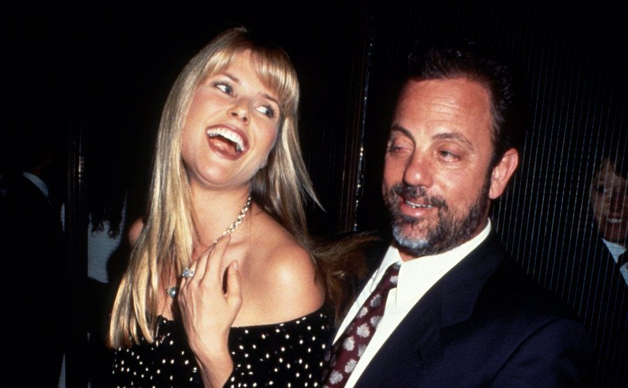 Christie Brinkley and Billy Joel during an event. 