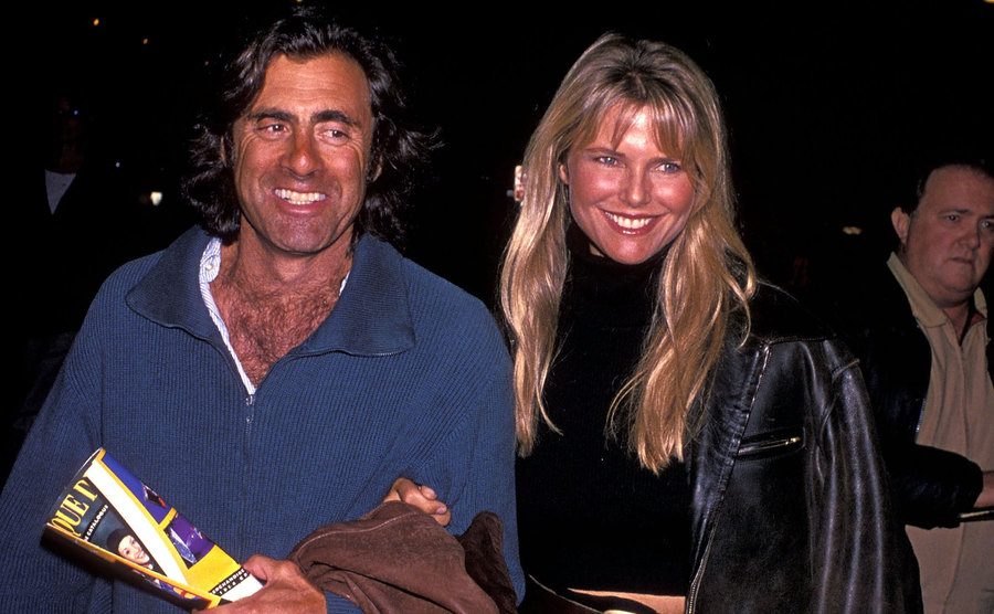 Christie Brinkley and Ricky Taubman attend a Performance of Cirque du Soleil. 