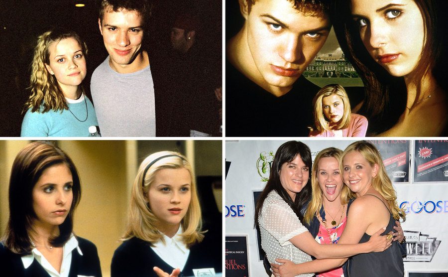 Reese Witherspoon, Ryan Phillippe / Ryan Phillippe, Reese Witherspoon, Sarah Michelle Gellar / Sarah Michelle Gellar, Reese Witherspoon / Selma Blair, Reese Witherspoon, Sarah Michelle Gellar.