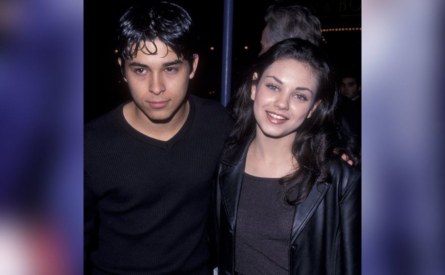 Wilmer Valderrama and Mila Kunis attend the premiere of the film.