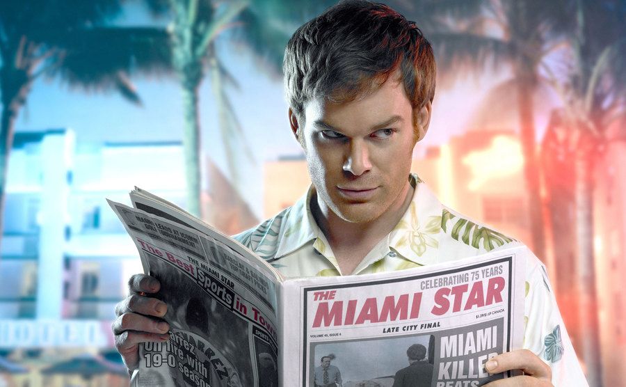 Michael C. Hall as Dexter in a promo shot.