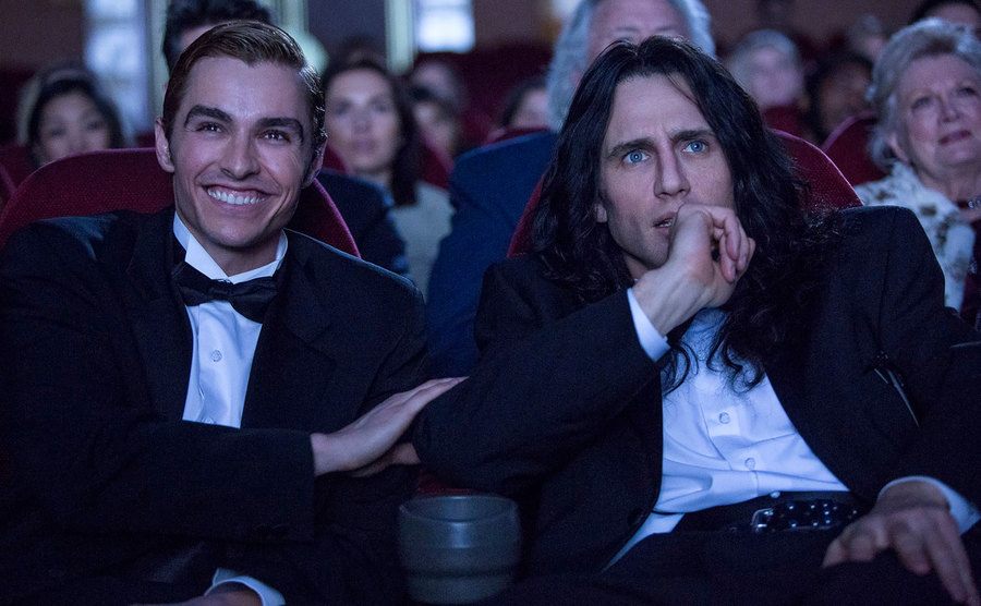 Dave Franco and James Franco in a scene from The Disaster Artist. 