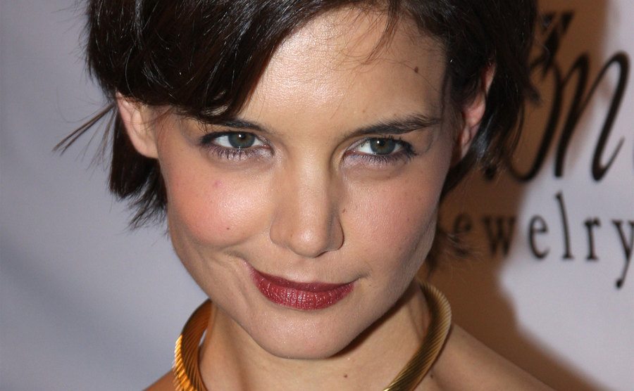 Katie Holmes attends an event.