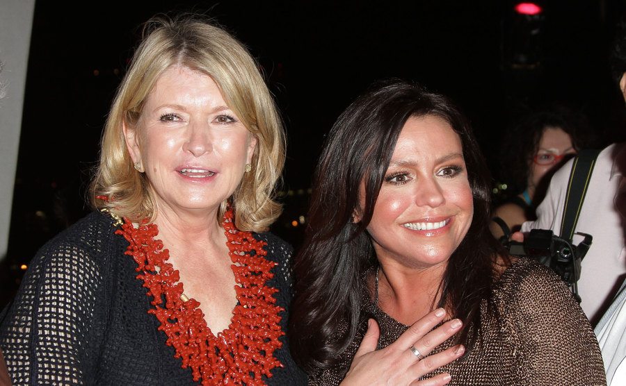 Martha Stewart and Rachael attend an event.
