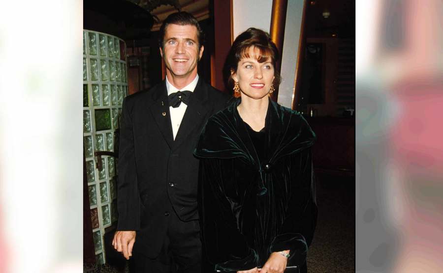Mel Gibson and Robyn Moore attend an event.