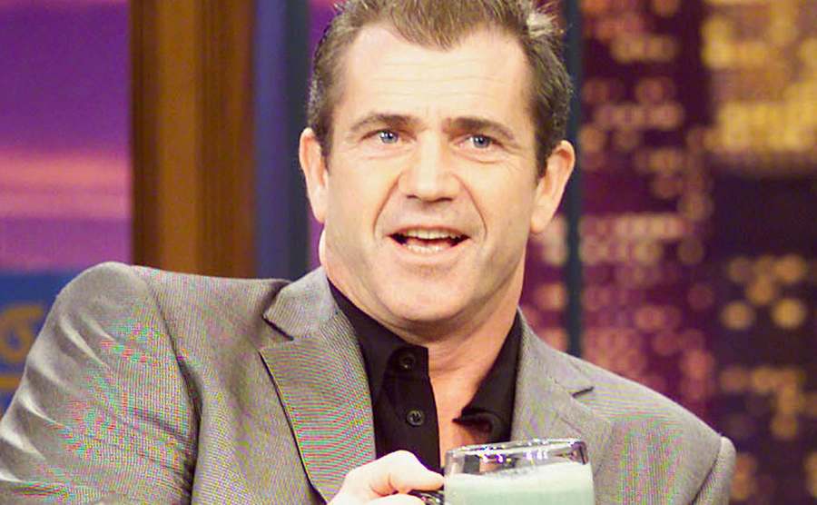 Mel Gibson on The Tonight Show with Jay Leno.