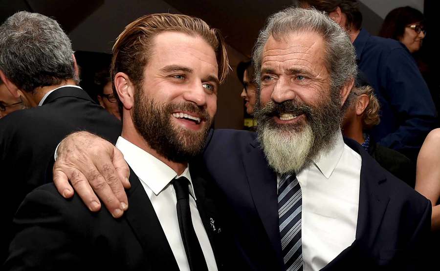 Milo and Mel Gibson attend an event.