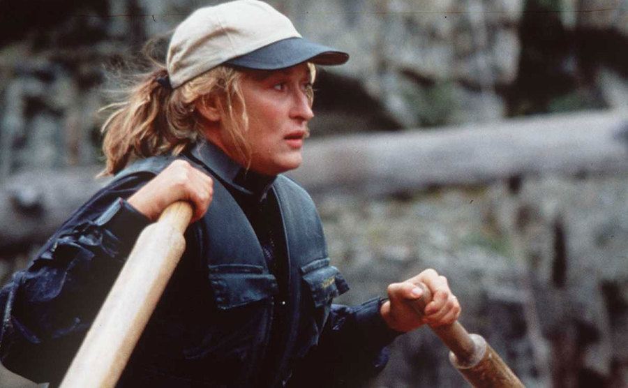 Meryl Streep in a scene from The Wild River.