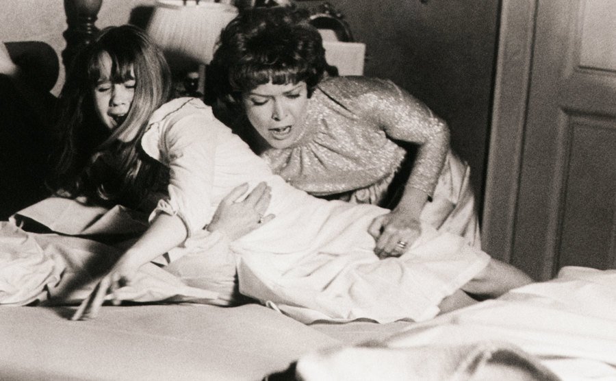 Linda Blair and Ellen Burstyn in a still from the film.