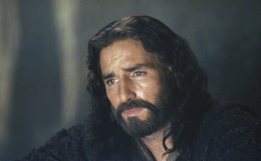 Jim Caviezel in Passion of the Christ.