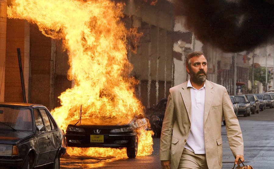 George Clooney in a scene from Syriana.