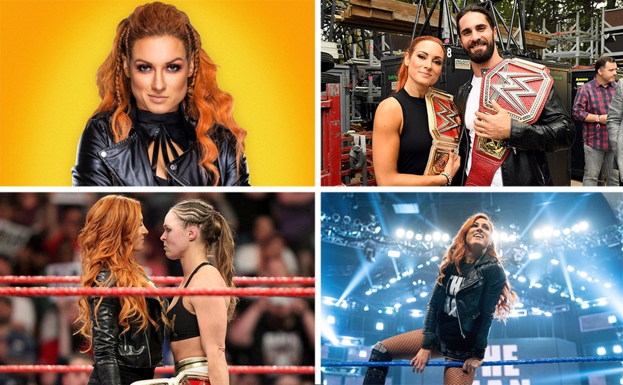 Becky Lynch / Becky Lynch and Seth Rollins / Becky Lynch and Ronda Rousey / Becky Lynch