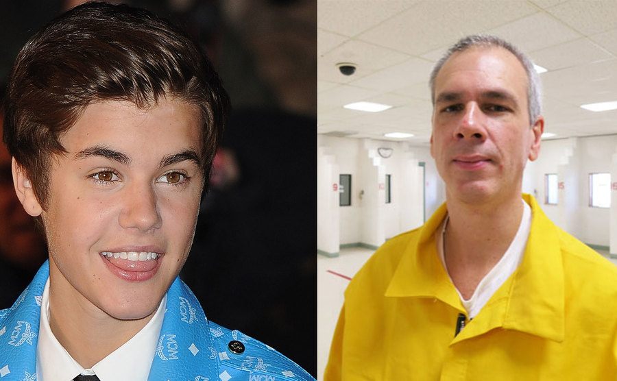 A photo of Justin Bieber at the time / A picture of Martin.
