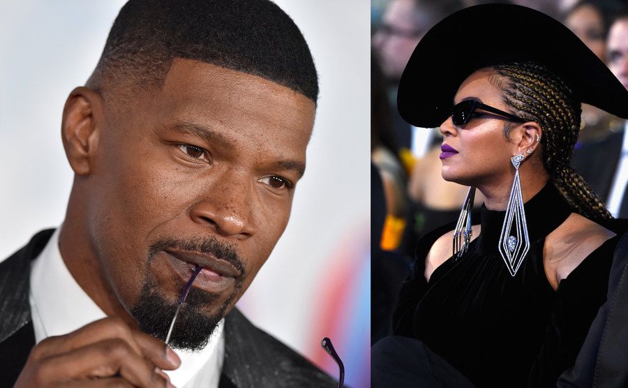 Jamie Foxx attends an event / A photo of Beyonce during an event.