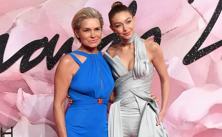 Gigi Hadid and her mother, Yolanda Hadid, attend The Fashion Awards. 