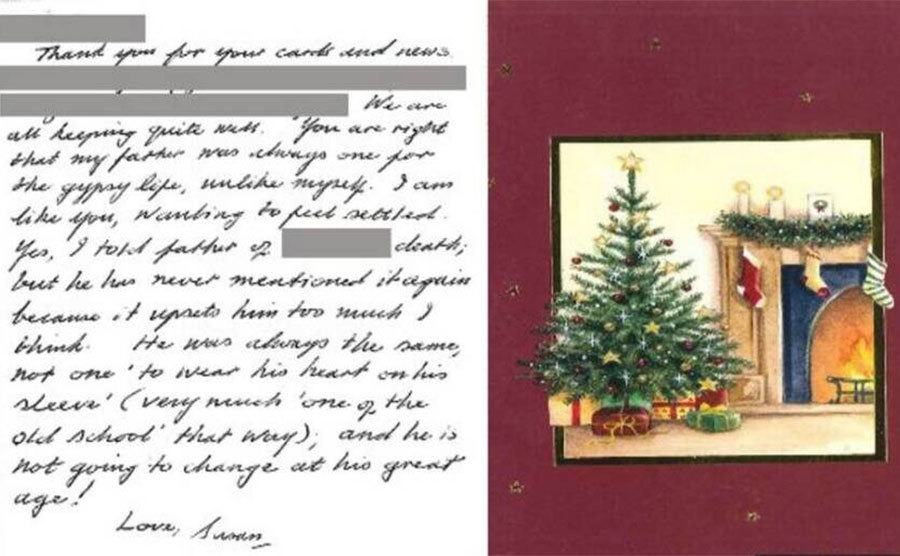 A photo of one of the holiday cards.
