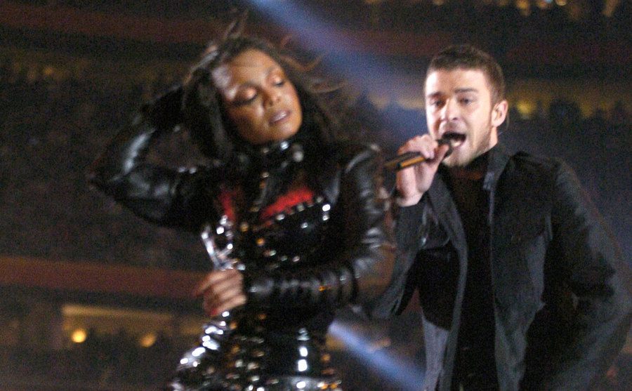 Janet Jackson and Justin Timberlake’s performance on stage.