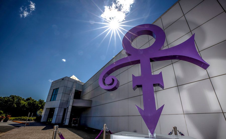 Prince’s Love Symbol is unveiled at Paisley Park.