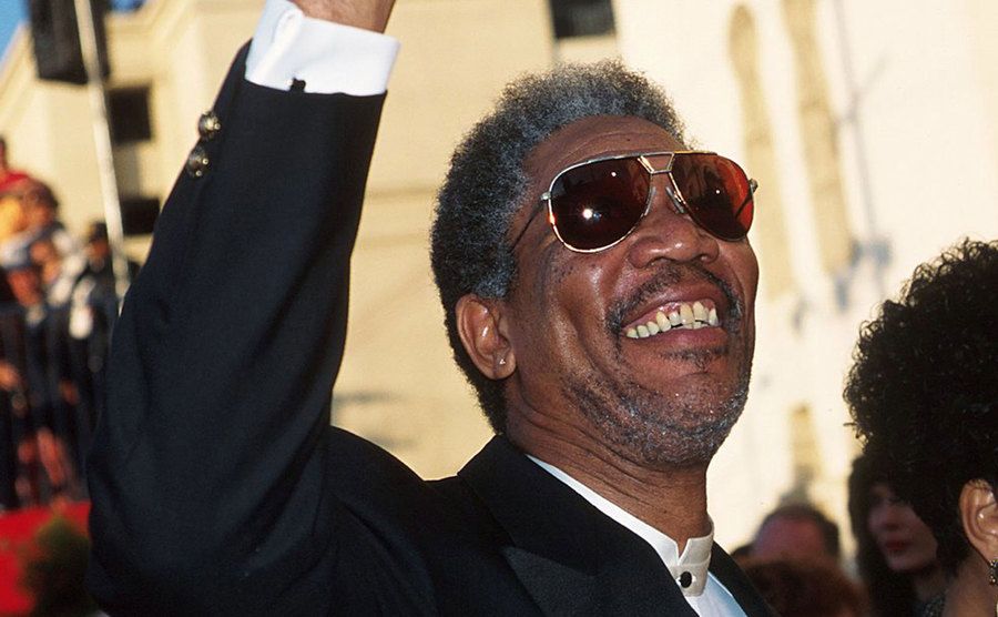Morgan Freeman attends The Academy Awards.