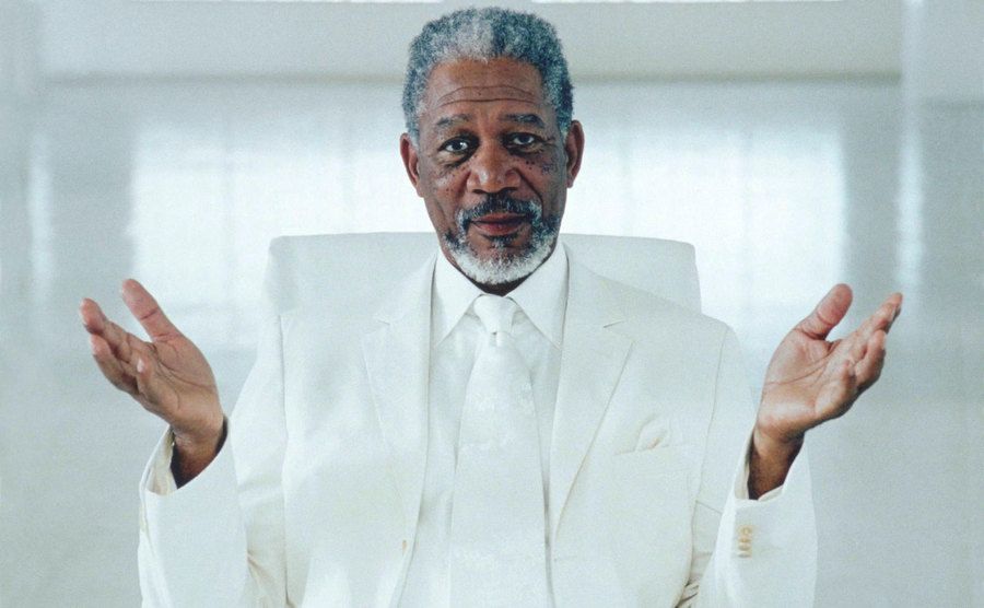 Morgan Freeman as God in Bruce Almighty.