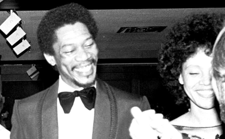 A picture of Morgan Freeman and his first wife, Jeanette.