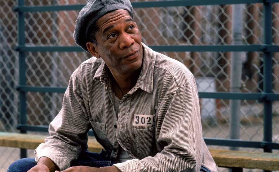 Morgan Freeman in The Shawshank Redemption.