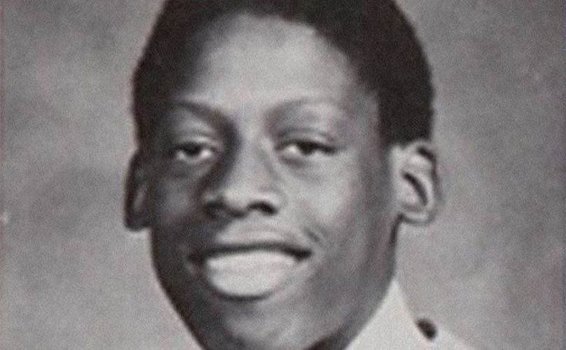 A picture of Rodman as a young boy.
