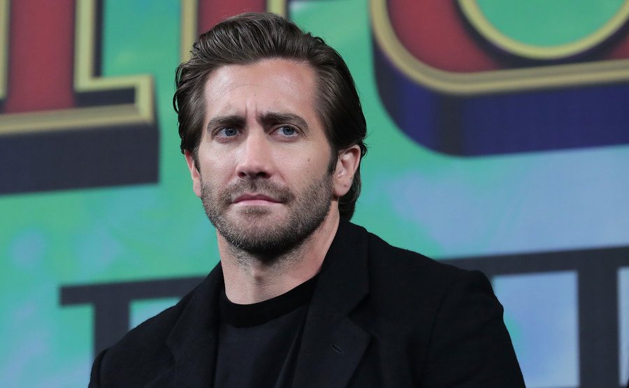 Jake Gyllenhaal attends the press conference. 