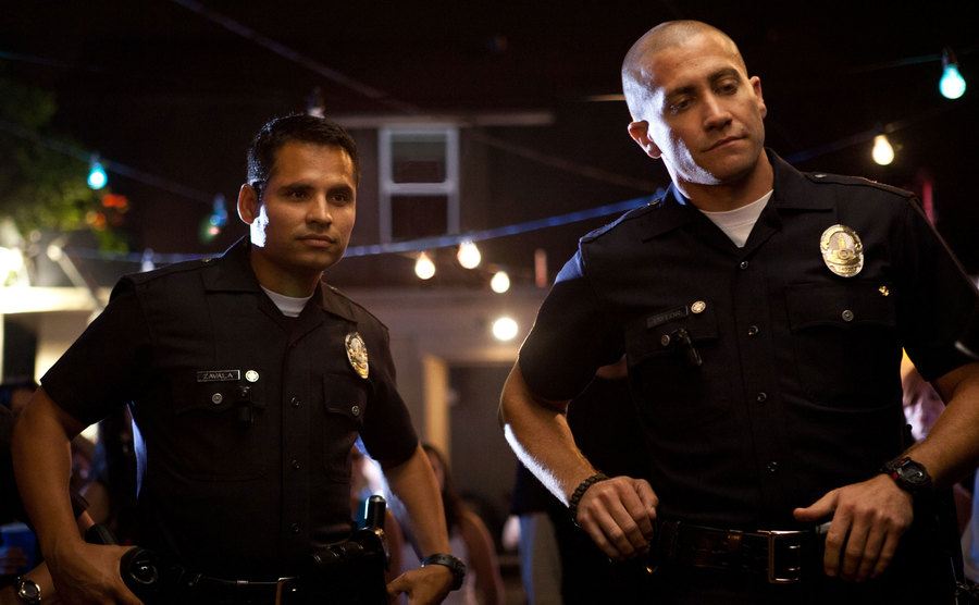 Gyllenhaal and Michael Pena in End of Watch.
