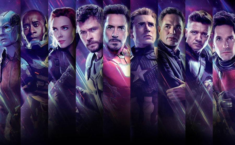 A promotional shot of Avengers: End Game.