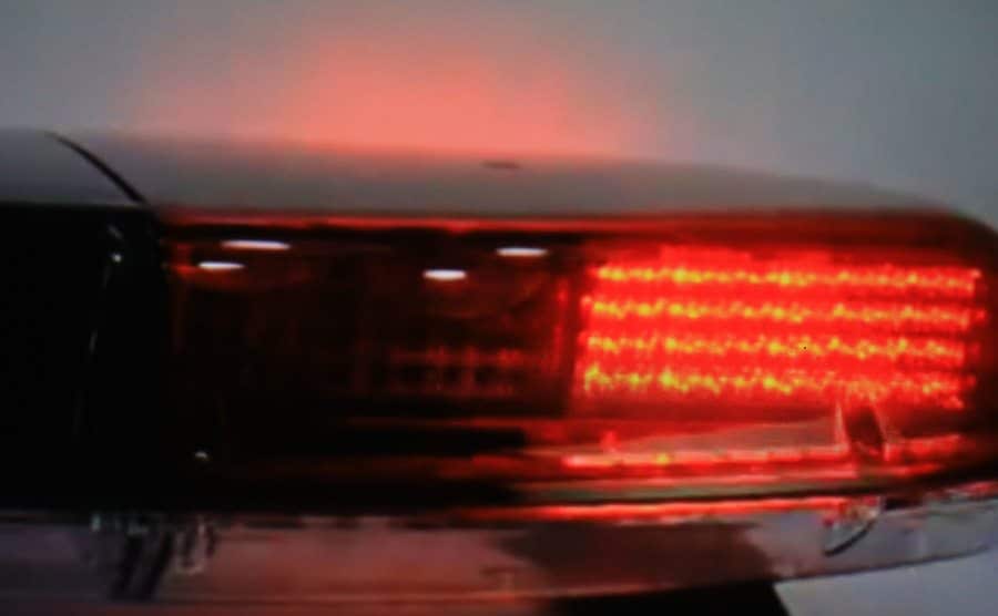 An image of police flashing lights.