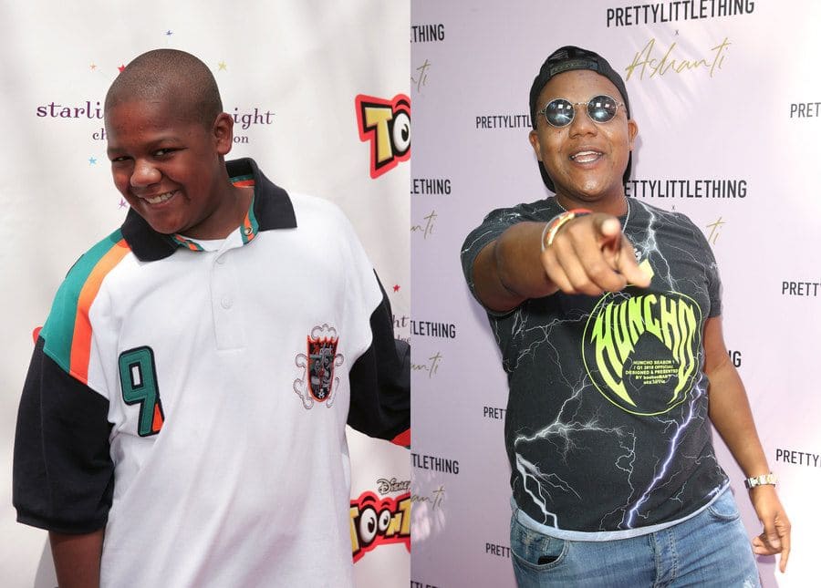 Kyle Massey at an event in 2004. / Kyle Massey at an event in 2019.