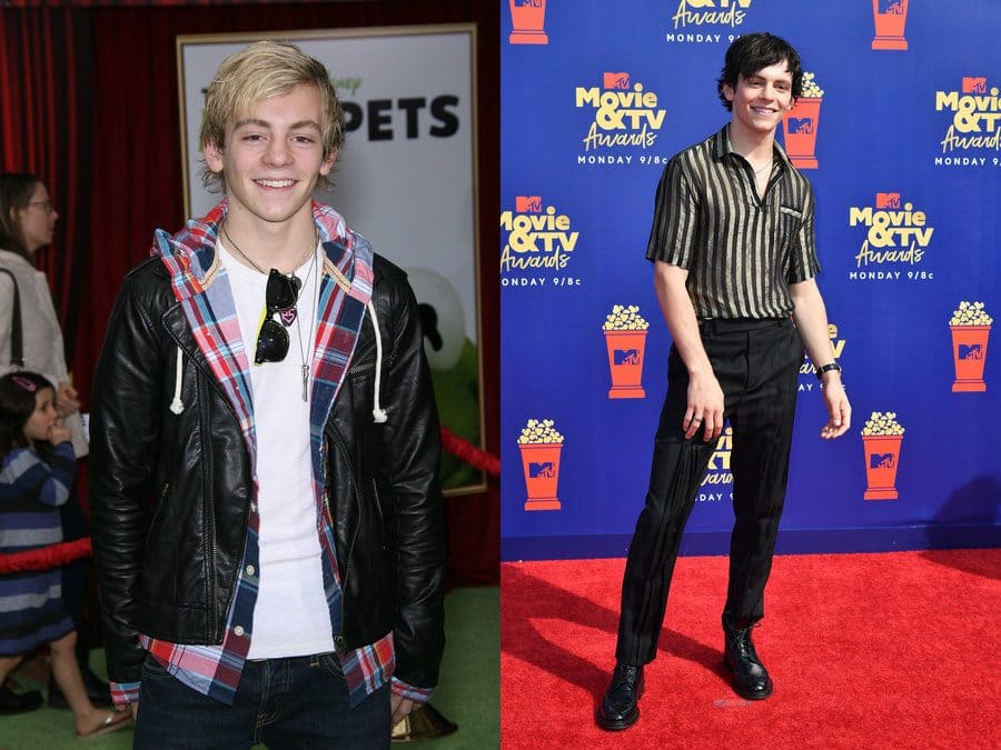 Ross Lynch in 2011. / Ross Lynch in 2019.