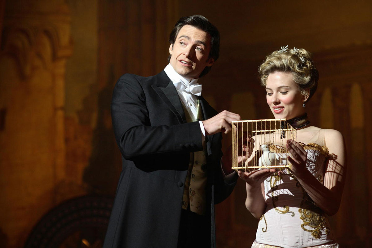 Publicity still of Hugh Jackman & Scarlett Johansson