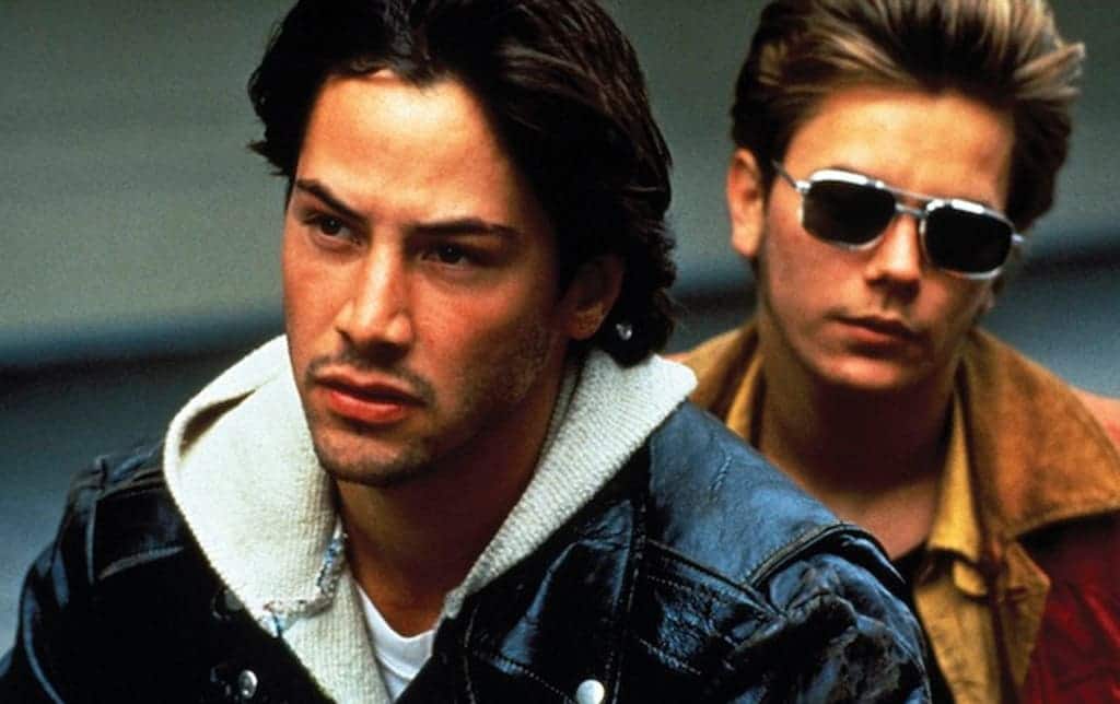 Keanu Reeves with River Phoenix
