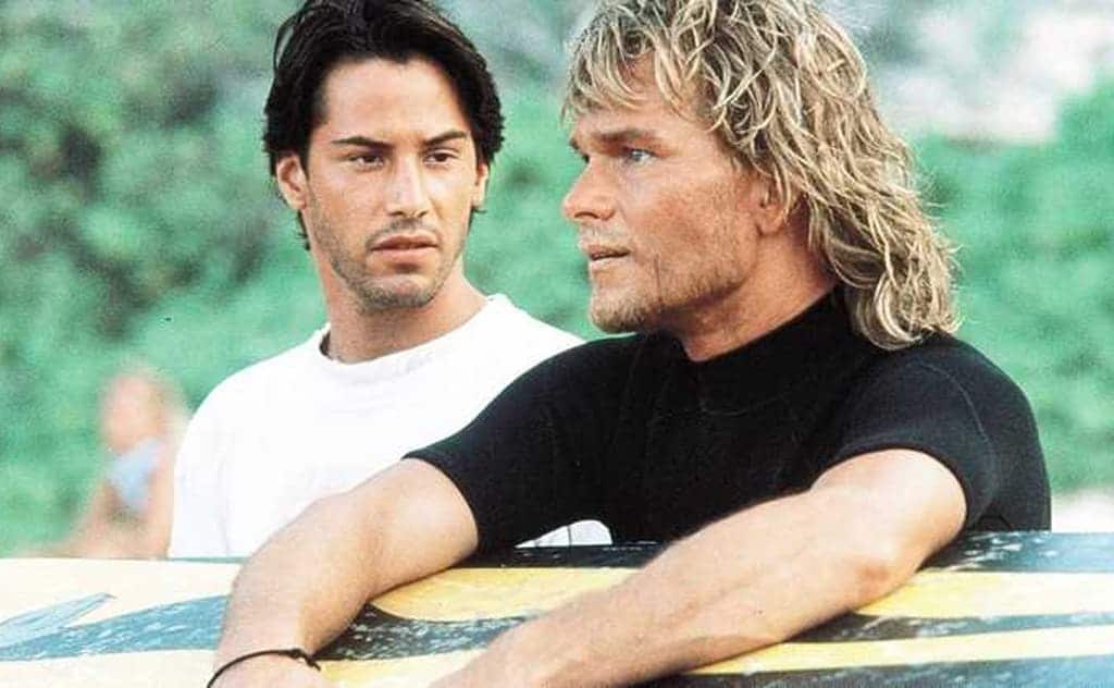 Keanu Reeves at the movie “Point Break.”