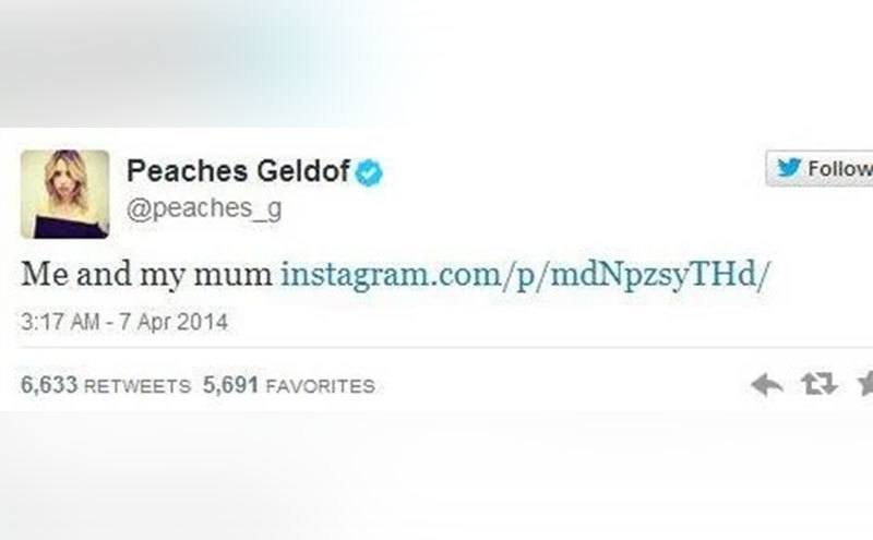 Peaches Geldof’s final tweet.