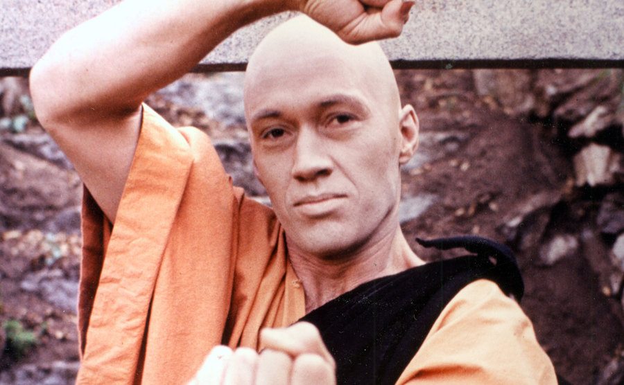 A promotional still of Carradine for Kung Fu.