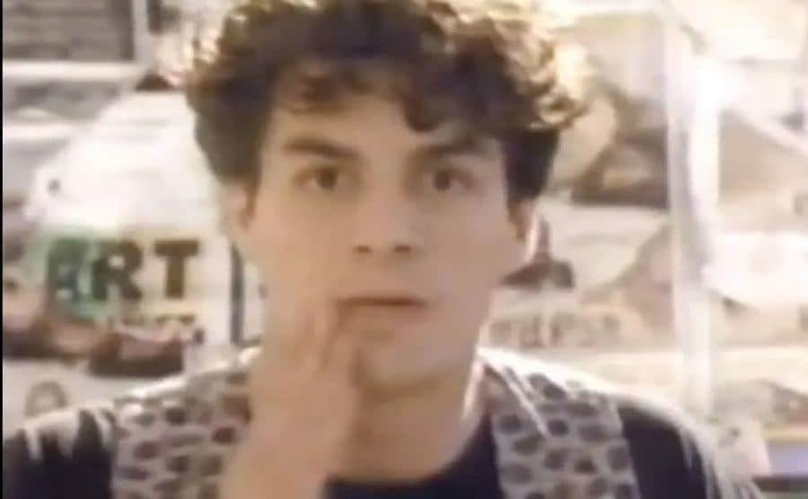 A shocked Mark Ruffalo appears in a Clearasil commercial. 